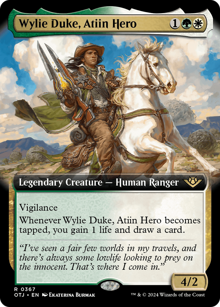 Wylie Duke, Atiin Hero - Extended Art [OTJ-367]