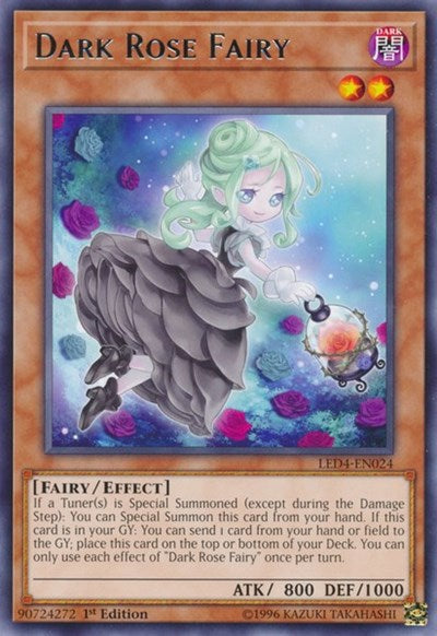 Dark Rose Fairy (Rare) [LED4-EN024-R]