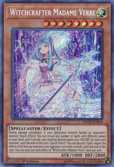 Witchcrafter Madame Verre (Secret Rare) [INCH-EN019-SeR]