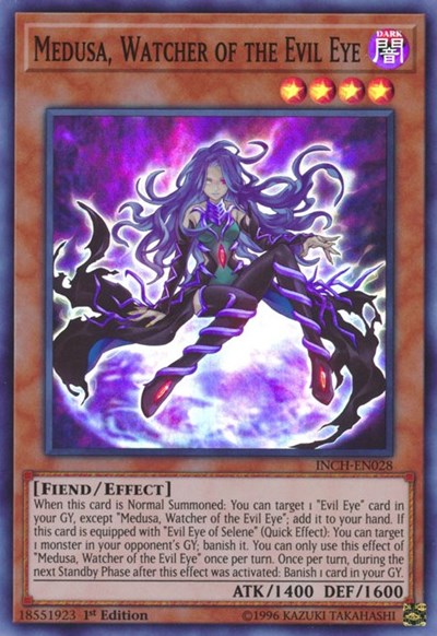 Medusa, Watcher of the Evil Eye (Super Rare) [INCH-EN028-SuR]