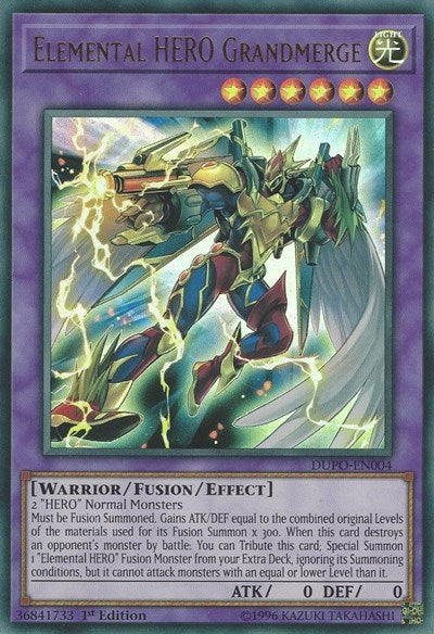 Elemental HERO Grandmerge (Ultra Rare) [DUPO-EN004-UR]