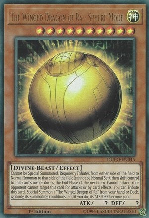 The Winged Dragon of Ra - Sphere Mode (Ultra Rare) [DUPO-EN045-UR]