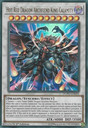 Hot Red Dragon Archfiend King Calamity (Ultra Rare) [DUPO-EN059-UR]