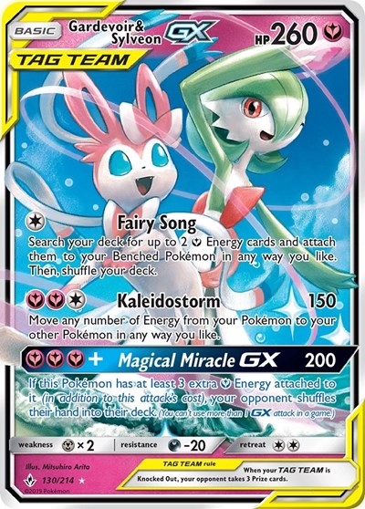 Gardevoir & Sylveon GX - 130/214 (Ultra Rare) [UNB-130-UR]