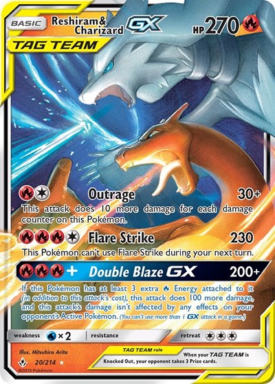 Reshiram & Charizard GX - 20/214 (Ultra Rare) [UNB-20-UR]