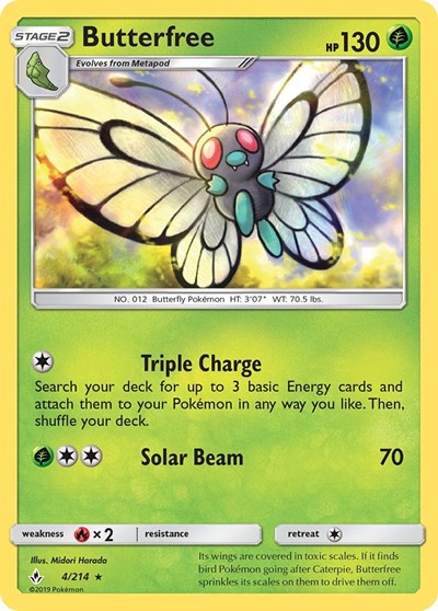 Butterfree - 4/214 (Rare) [UNB-4-R]