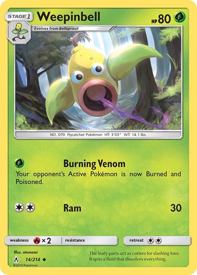 Weepinbell - 14/214 (Uncommon) [UNB-14-U]