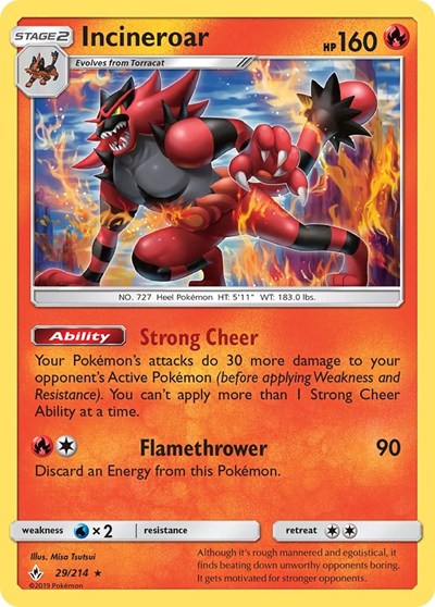 Incineroar - 29/214 (Rare) [UNB-29-R]