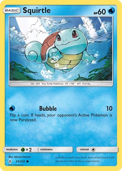 Squirtle - 33/214 (Common) [UNB-33-C]