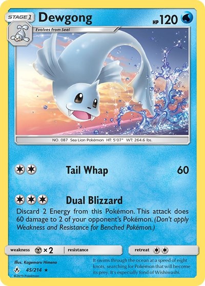 Dewgong - 45/214 (Rare) [UNB-45-R]