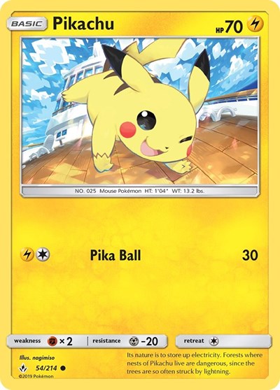 Pikachu - 54/214 (Common) [UNB-54-C]