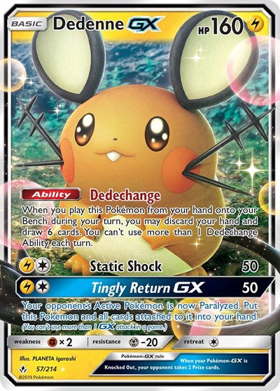 Dedenne GX - 57/214 (Ultra Rare) [UNB-57-UR]