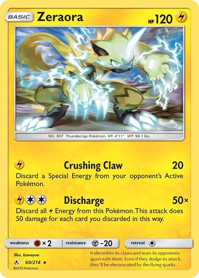 Zeraora - 60/214 (Rare) [UNB-60-R]