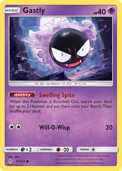 Gastly - 67/214 (Common) [UNB-67-C]