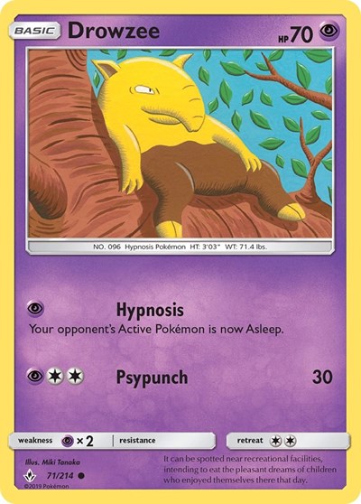 Drowzee - 71/214 (Common) [UNB-71-C]