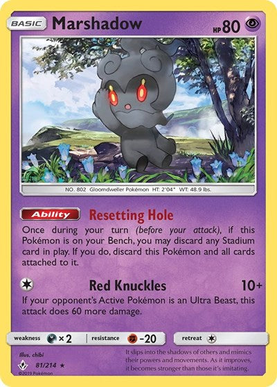 Marshadow - 81/214 (Holo Rare) [UNB-81-HR]