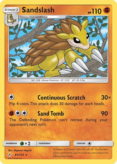 Sandslash - 84/214 (Rare) [UNB-84-R]