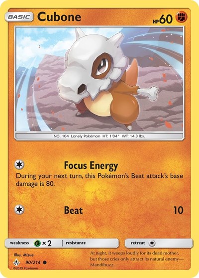 Cubone - 90/214 (Common) [UNB-90-C]