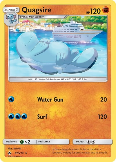 Quagsire - 97/214 (Rare) [UNB-97-R]