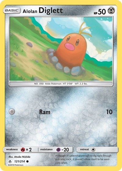 Alolan Diglett - 121/214 (Common) [UNB-121-C]