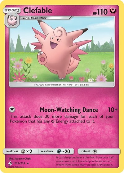 Clefable - 133/214 (Rare) [UNB-133-R]