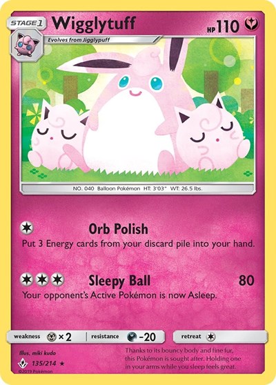 Wigglytuff - 135/214 (Rare) [UNB-135-R]