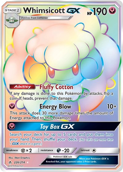 Whimsicott GX - 226/214 (Secret Rare) [UNB-226-SR]