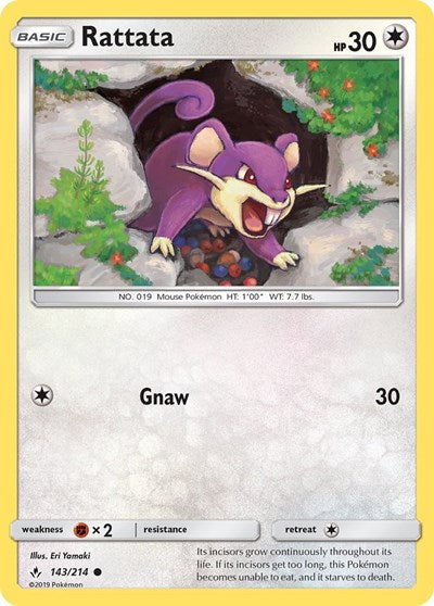 Rattata - 143/214 (Common) [UNB-143-C]