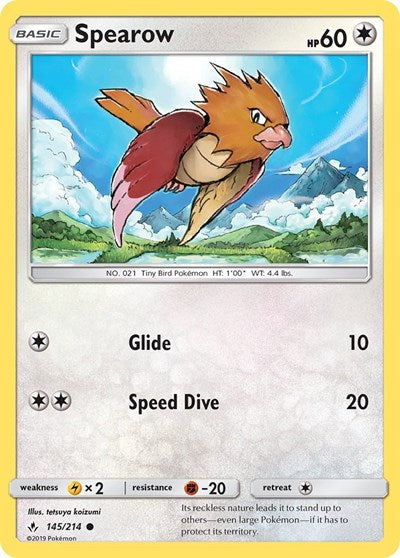 Spearow - 145/214 (Common) [UNB-145-C]