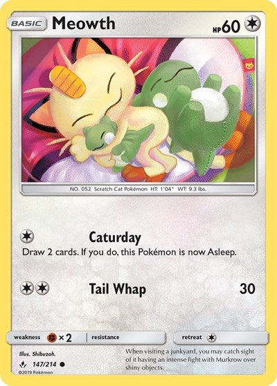 Meowth - 147/214 (Common) [UNB-147-C]