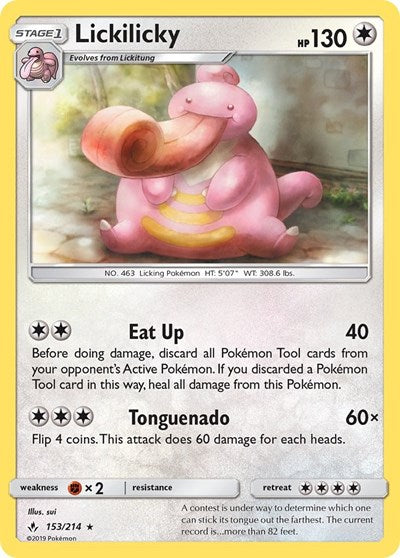 Lickilicky - 153/214 (Rare) [UNB-153-R]