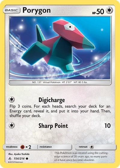 Porygon - 154/214 (Common) [UNB-154-C]