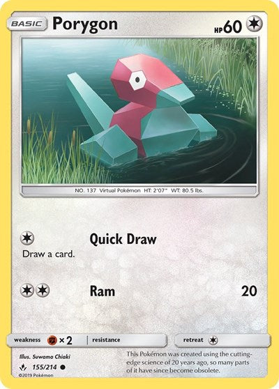 Porygon - 155/214 (Common) [UNB-155-C]