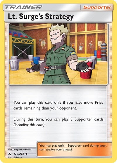 Lt. Surge's Strategy - 178/214 (Uncommon) [UNB-178-U]