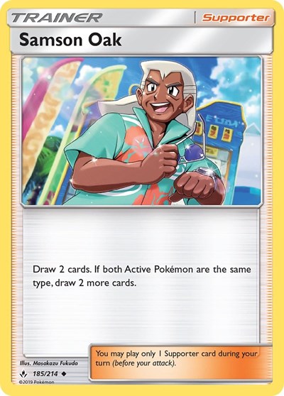 Samson Oak - 185/214 (Uncommon) [UNB-185-U]