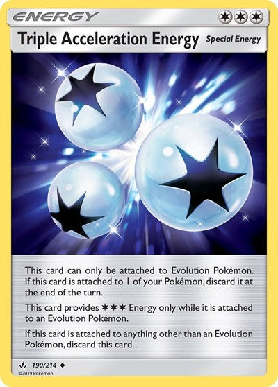 Triple Acceleration Energy - 190/214 (Uncommon) [UNB-190-U]