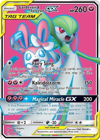 Gardevoir & Sylveon GX - 204/214 (Ultra Rare) [UNB-204-UR]