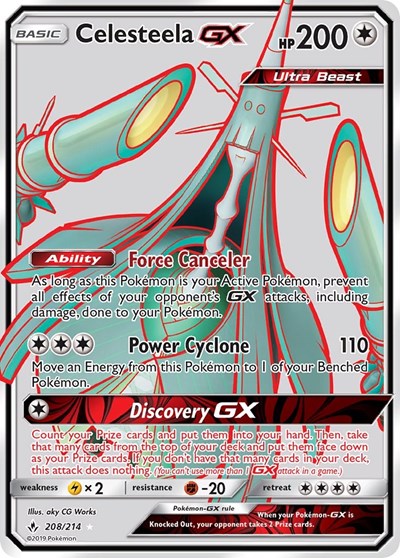 Celesteela GX - 208/214 (Ultra Rare) [UNB-208-UR]