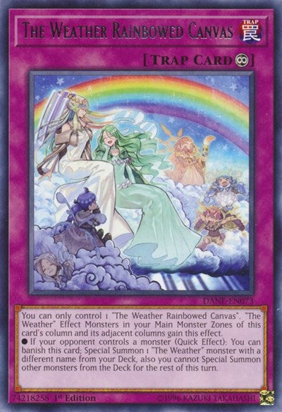 The Weather Rainbowed Canvas (Rare) [DANE-EN073-R]