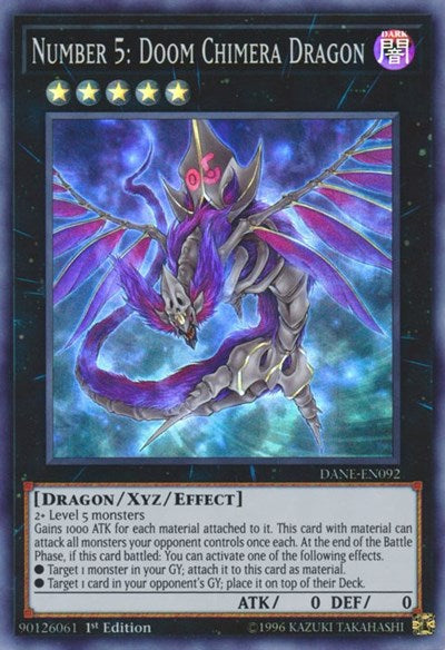 Number 5: Doom Chimera Dragon (Super Rare) [DANE-EN092-SuR]