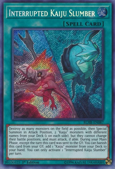 Interrupted Kaiju Slumber (Secret Rare) [BLHR-EN087-SeR]