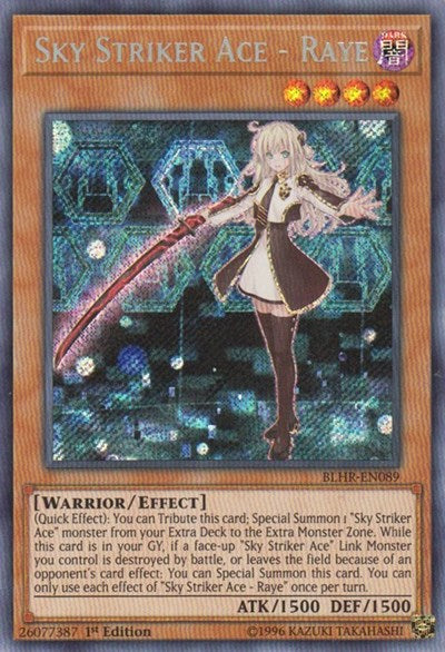 Sky Striker Ace - Raye (Secret Rare) [BLHR-EN089-SeR]