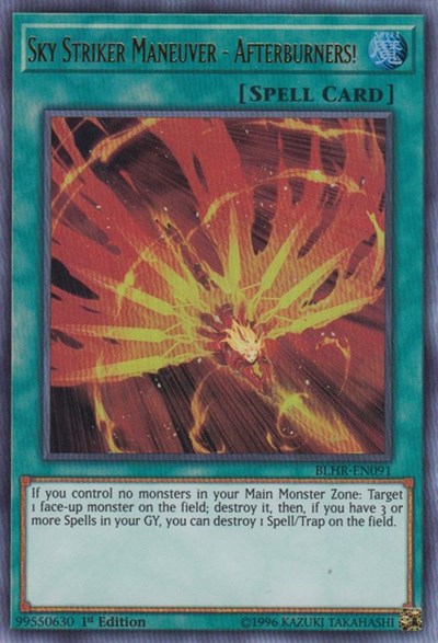 Sky Striker Maneuver - Afterburners! (Ultra Rare) [BLHR-EN091-UR]