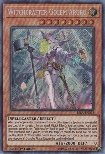 Witchcrafter Golem Aruru (Secret Rare) [RIRA-EN028-SeR]