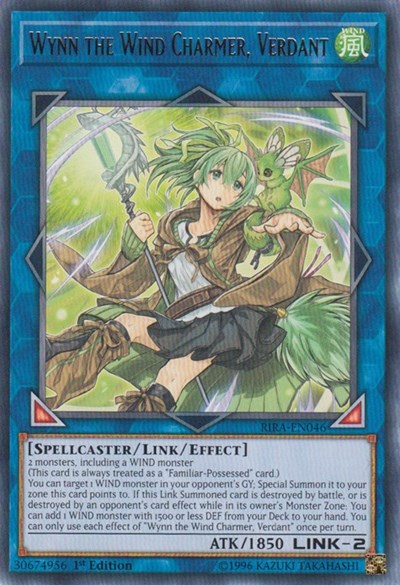 Wynn the Wind Charmer, Verdant (Rare) [RIRA-EN046-R]