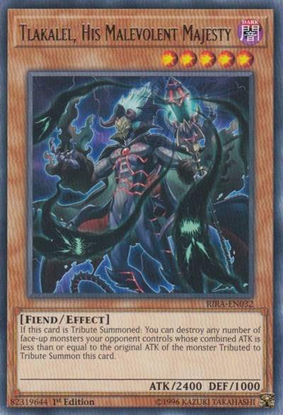 Tlakalel, His Malevolent Majesty (Ultra Rare) [RIRA-ENSP1-UR]