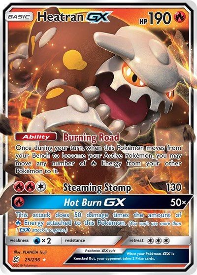 Heatran GX - 25/236 (Ultra Rare) [UNM-25-UR]