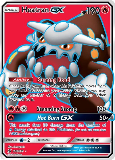 Heatran GX - 216/236 (Ultra Rare) [UNM-216-UR]