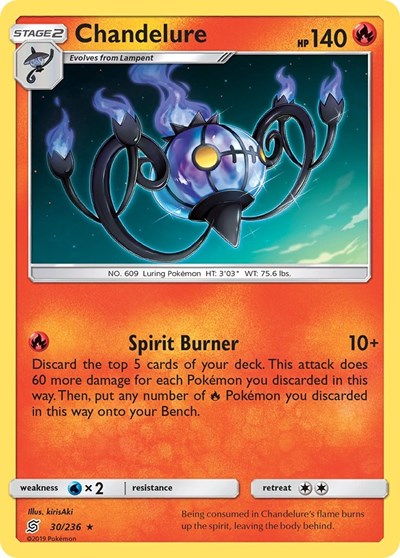 Chandelure - 30/236 (Holo Rare) [UNM-30-HR]