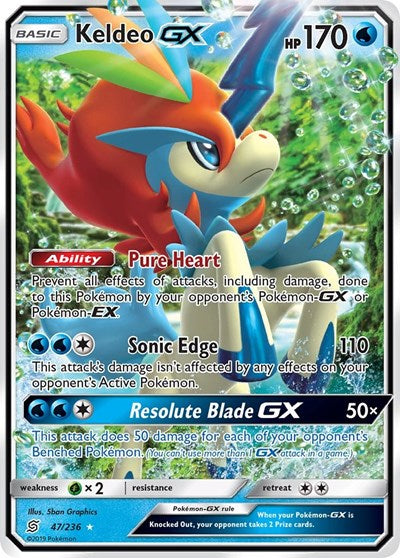 Keldeo GX - 47/236 (Ultra Rare) [UNM-47-UR]